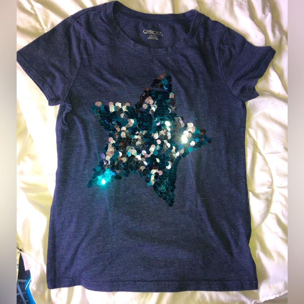 Sequins Star Girl’s Top